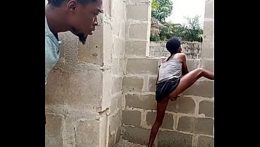 I Caught her masturbating in the uncompleted building and I decided to help  | Porn Video